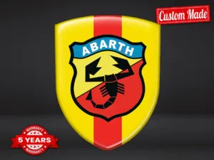 Fiat Abarth Cupola Adesiva Premium Edizione Badge Auto Custom